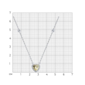 Колье из серебра с фианитами