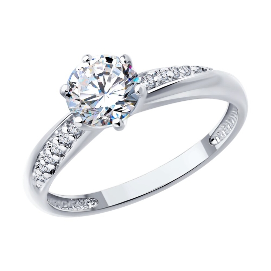 Кольцо из серебра с эмалью "ВДОХ-ВЫДОХ"