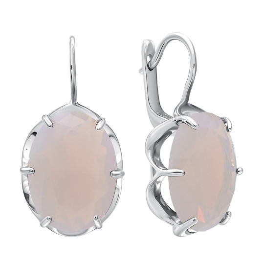 Серьги из серебра с чернением "Змеи"