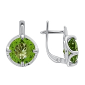 Серьги из серебра с алпанитами