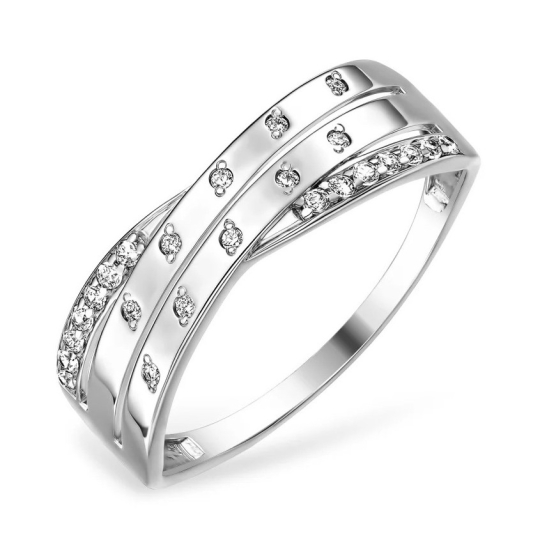 Кольцо из серебра с гранатом