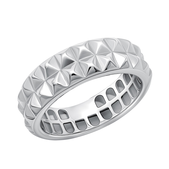 Кольцо из серебра с фианитами