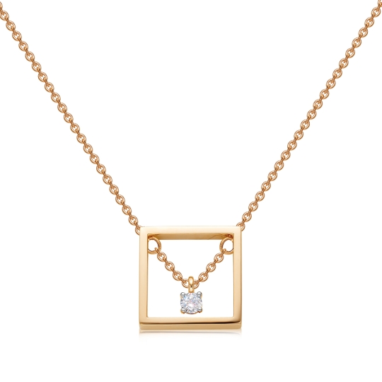 Колье из лимонного золота