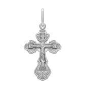 Подвеска-крест из серебра
