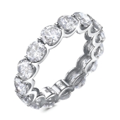 Кольцо из серебра с фианитами