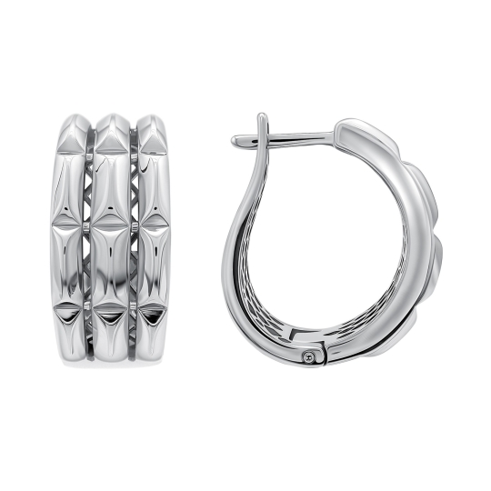 Серьги из серебра с эмалью "Котята"