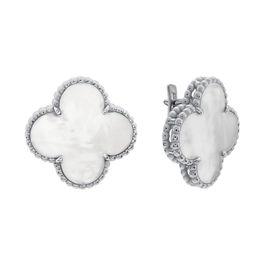 Кольцо из серебра с перламутром