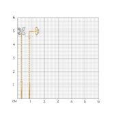 Серьги из золота с фианитами