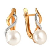 Серьги из золота с жемчугом