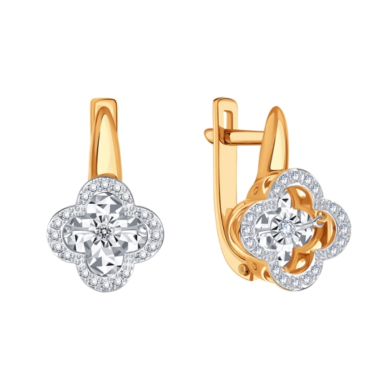 Серьги из золота с бриллиантами