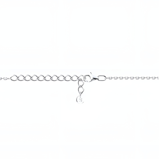 Колье из серебра с жемчугом, эмалью и фианитом