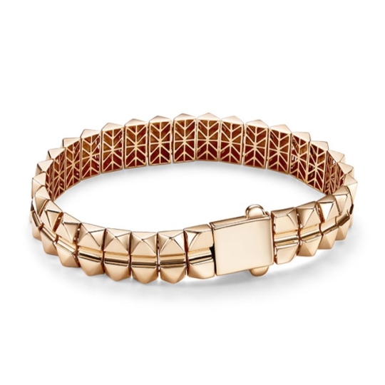 Браслет из золота плетения "Двойной ромб"