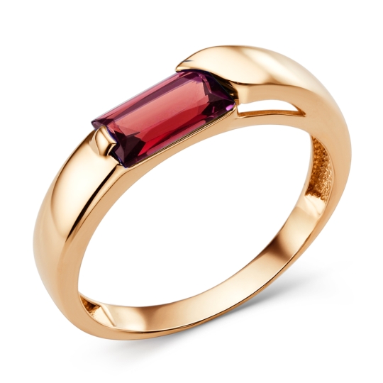 Кольцо из золота с агатом