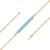 Браслет из золота с топазами Swiss