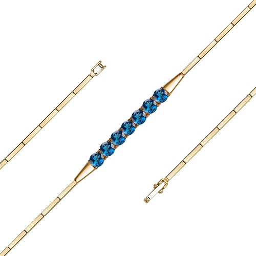 Браслет из золота с топазами London