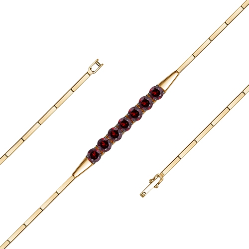 Браслет из золота с алмазной гранью