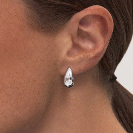 Серьги из серебра с аметистами и фианитами 