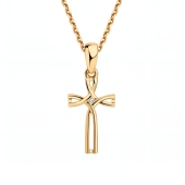 Подвеска из серебра с позолотой и бриллиантом