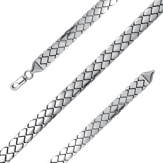 Браслет из серебра с фианитами