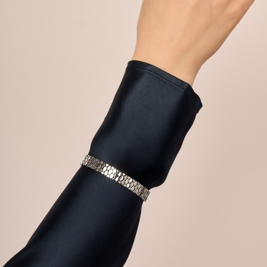 Браслет из серебра плетения "Гурмета"