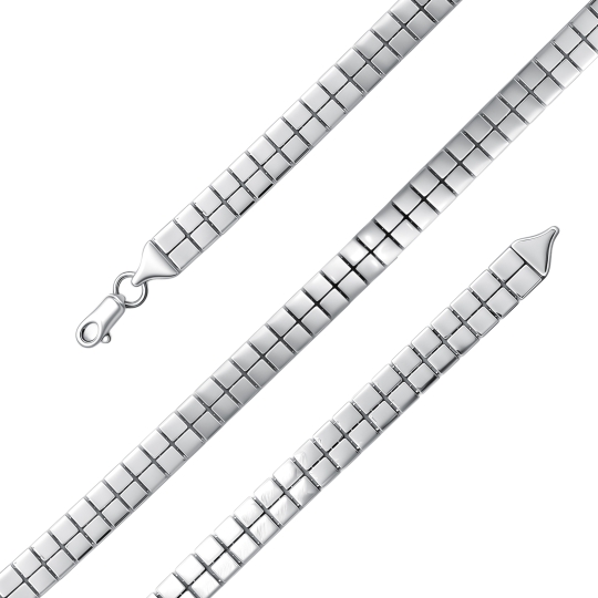 Браслет из серебра с фианитами