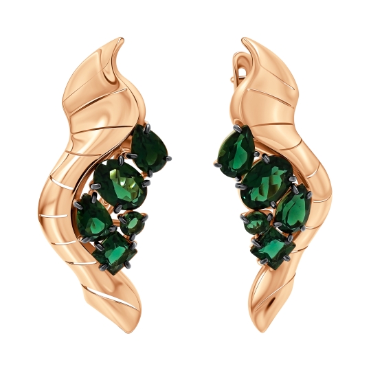 Подвеска из золота с турмалинами