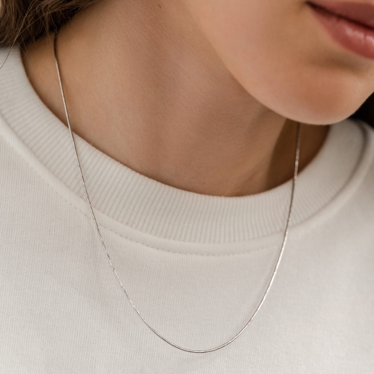 Цепь из серебра плетения "Московский бит"