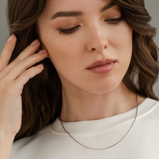 Цепь из серебра плетения "Московский бит"