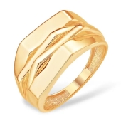 Кольцо из серебра с позолотой