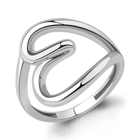 Кольцо из серебра с фианитами