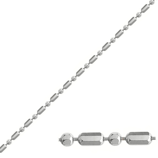 Цепь из серебра плетения "Двойной ромб"