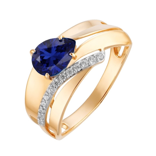 Кольцо из золота с жемчугом