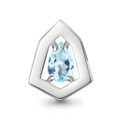 Подвеска из серебра с топазом