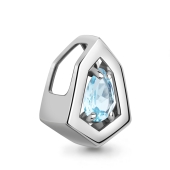 Подвеска из серебра с топазом