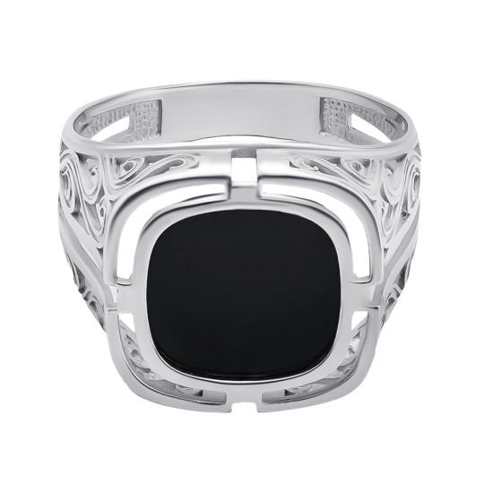 Кольцо из серебра с фианитами