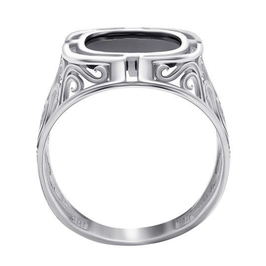 Кольцо из серебра с фианитами