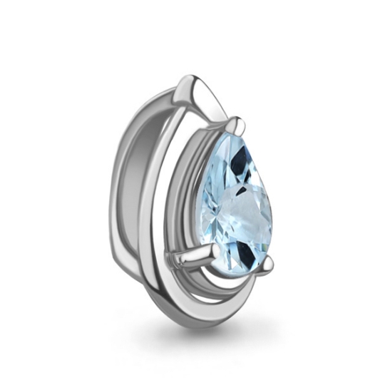 Подвеска из серебра с фианитом