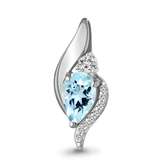 Подвеска из серебра с аметистом и фианитами