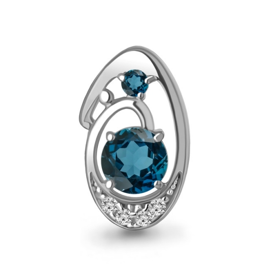 Подвеска из серебра с перламутром