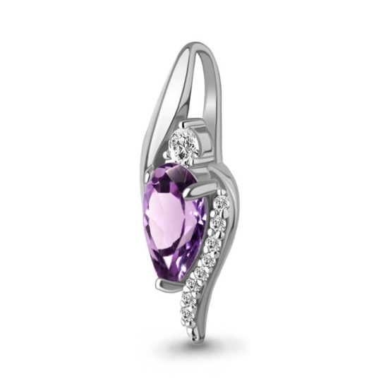 Подвеска из серебра с фианитом