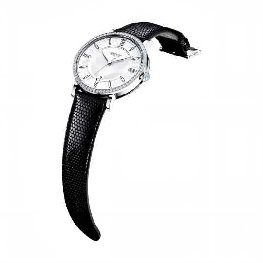 Серебряные женские часы с фианитами