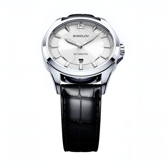 Серебряные мужские часы