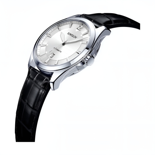 Серебряные мужские часы