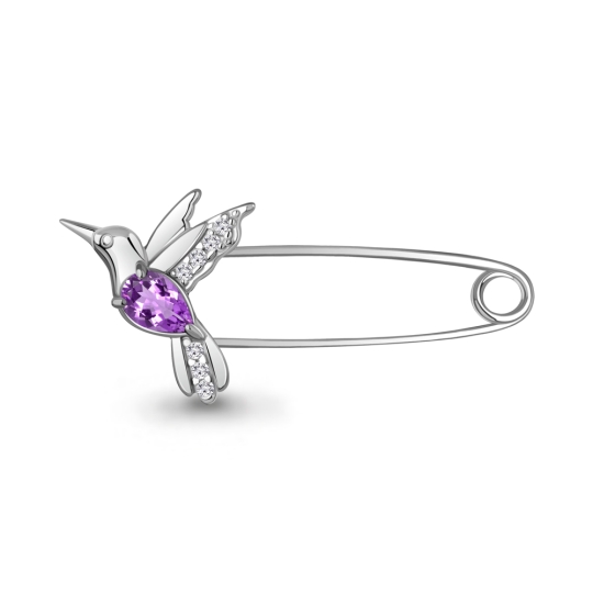 Брошь из серебра