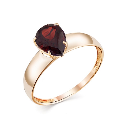 Серьги из золота с гранатами