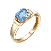 Кольцо из золота с топазом Swiss