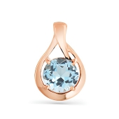 Подвеска из золота с топазом Swiss