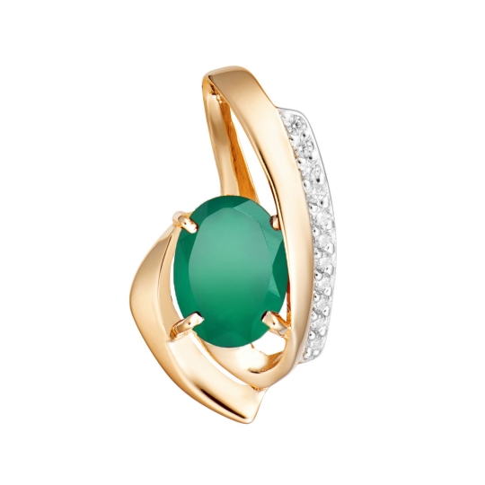 Подвеска из золота с жемчугом