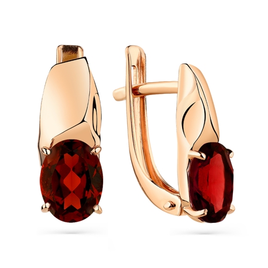 Серьги из золота с бриллиантами и танзанитами