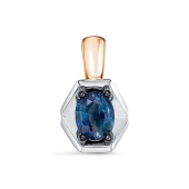 Подвеска из золота с сапфиром